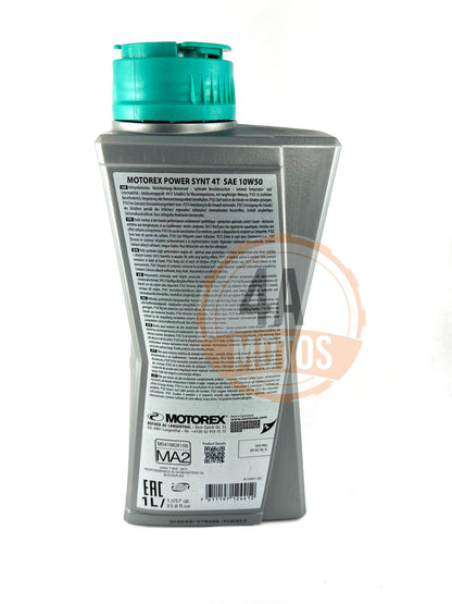 Aceite Motorex Power Synt 10w50 Fully Synthetic