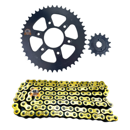 Kit Arrastre Npc Dominar 400 V1 / Ug Cadena Did Dorada