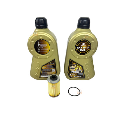 Combo Aceite Dorado Bajaj 20w50 1.2L x 2 + Filtro Y Oring