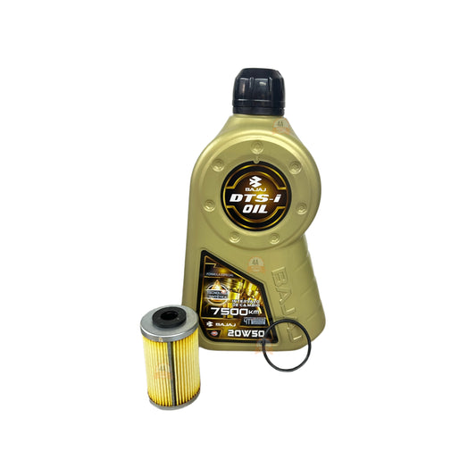 Combo Aceite Dorado Bajaj 20w50 + Filtro Y Oring