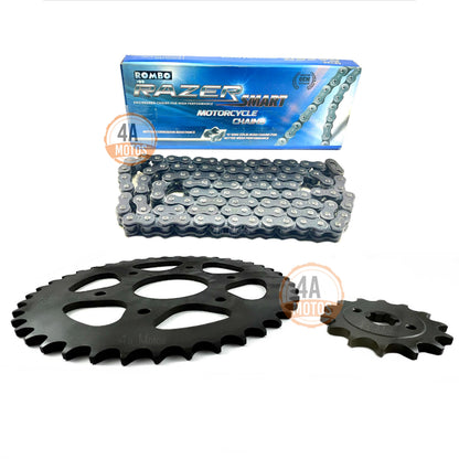 Kit Arrastre Ktm Duke 200 Clásica Hindú Reforzado 6 Huecos