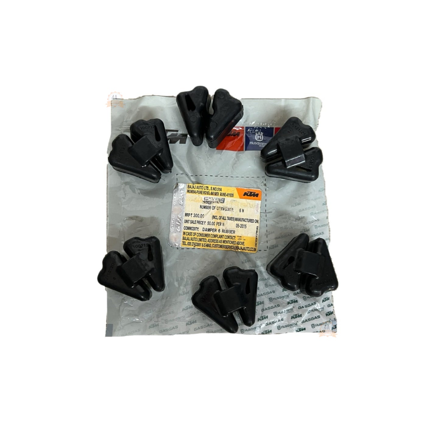 Kit Cauchos Antivibrante Campana-sproket Ktm 200-250-390 6h