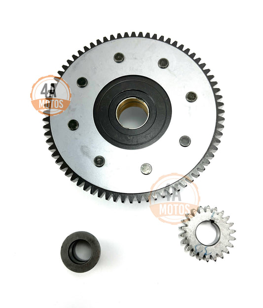 Corona Prensa Clutch Con Buje Y Piñon Ktm Duke 200- Rc 200