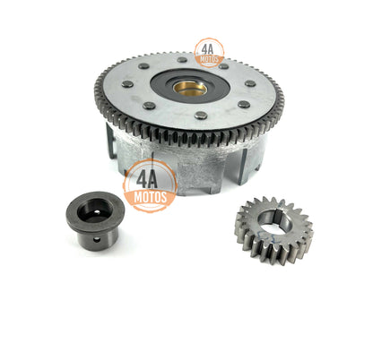 Corona Prensa Clutch Con Buje Y Piñon Ktm Duke 200- Rc 200