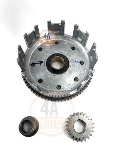 Corona Prensa Clutch Con Buje Y Piñon Ktm Duke 200- Rc 200