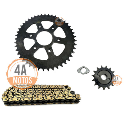 Kit Arrastre Original Ktm Duke 390 Con Cadena Did Dorada.