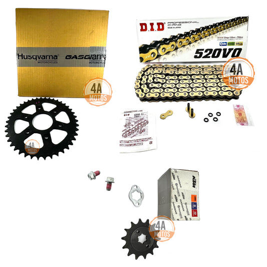 Kit Arrastre Original Ktm Duke 200 Con Cadena Did Dorada .