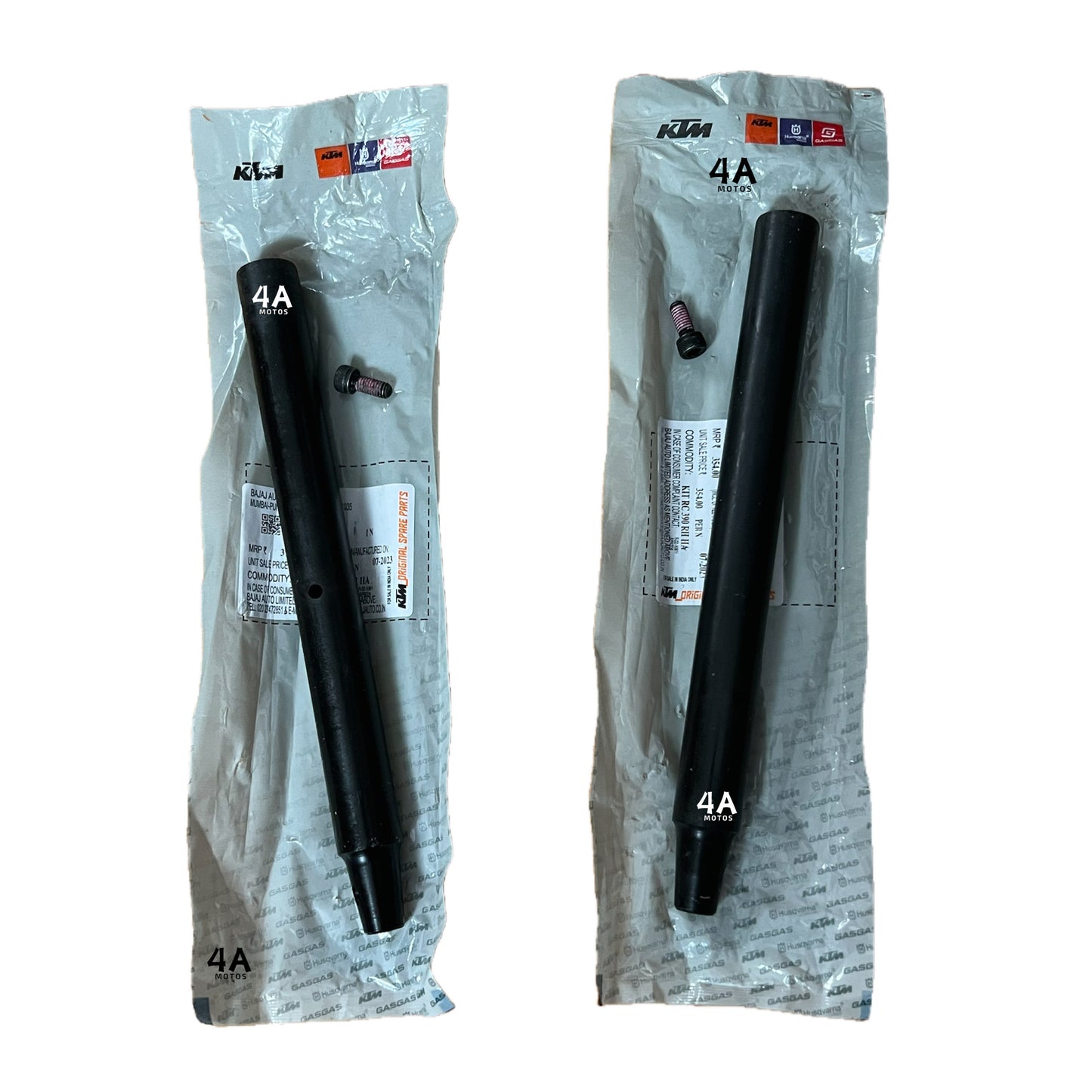 Juego Tubo Manubrio Izquierdo Y Derecho Rc 200 Ktm Original