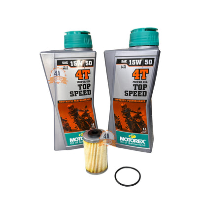 Combo*2 Aceite Motorex Top Speed 15w50 + Filtro Aceite-oring