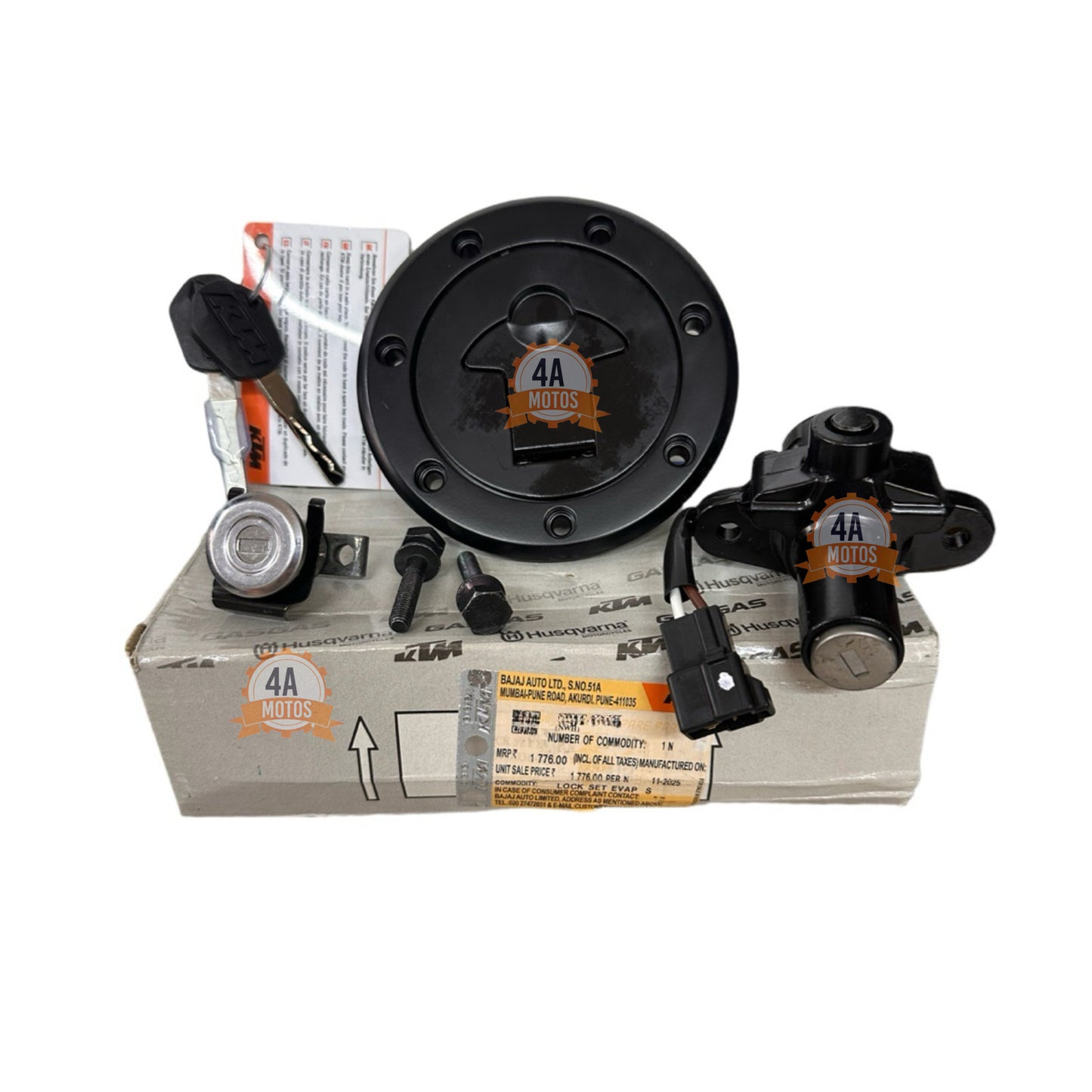 Kit Switch Encendido Con Tornillos Ktm Duke 200/250/390 Ng
