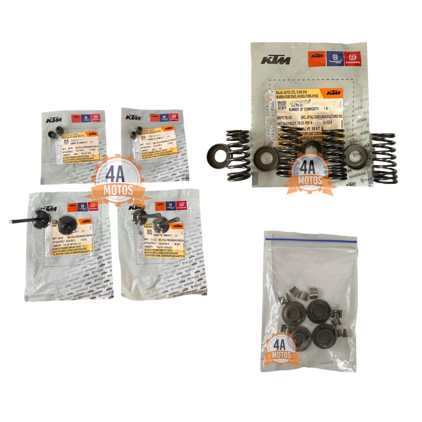 Kit Completo Válvulas Reparación Ktm Duke 200 / Ng Mod Nuevo