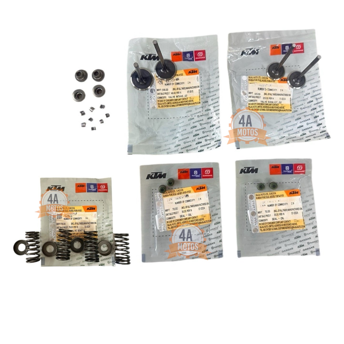 Kit Completo Válvulas Reparación Ktm Duke 200 Ag Model Viejo