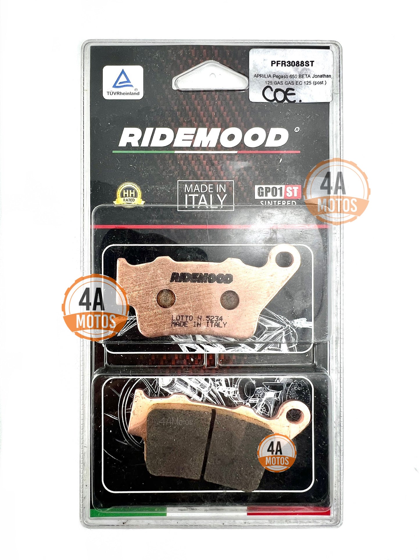 Pastillas Trasera Ktm Adventure 250-390 Ridemood Sinterizada