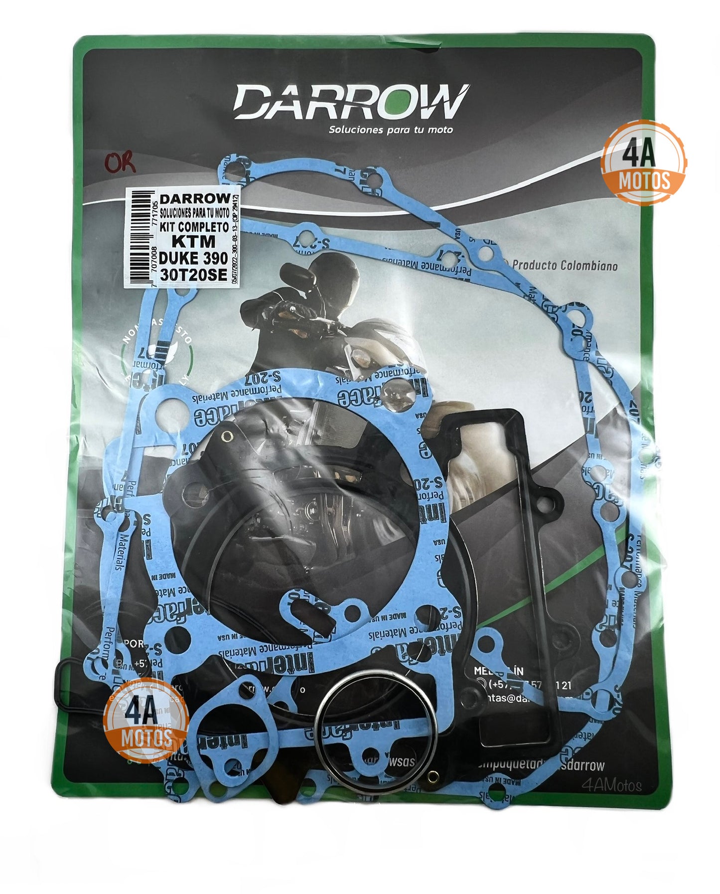 Kit Empaques Motor Ktm Duke 390  Darrow