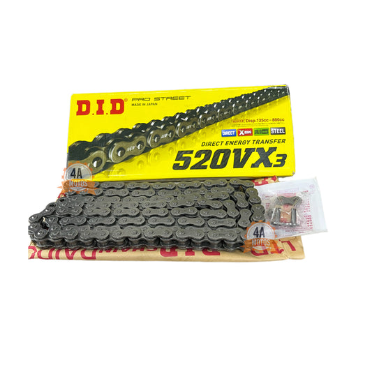 Cadena Did 520 Vx3 120 Natural Reforzada Xring Japon