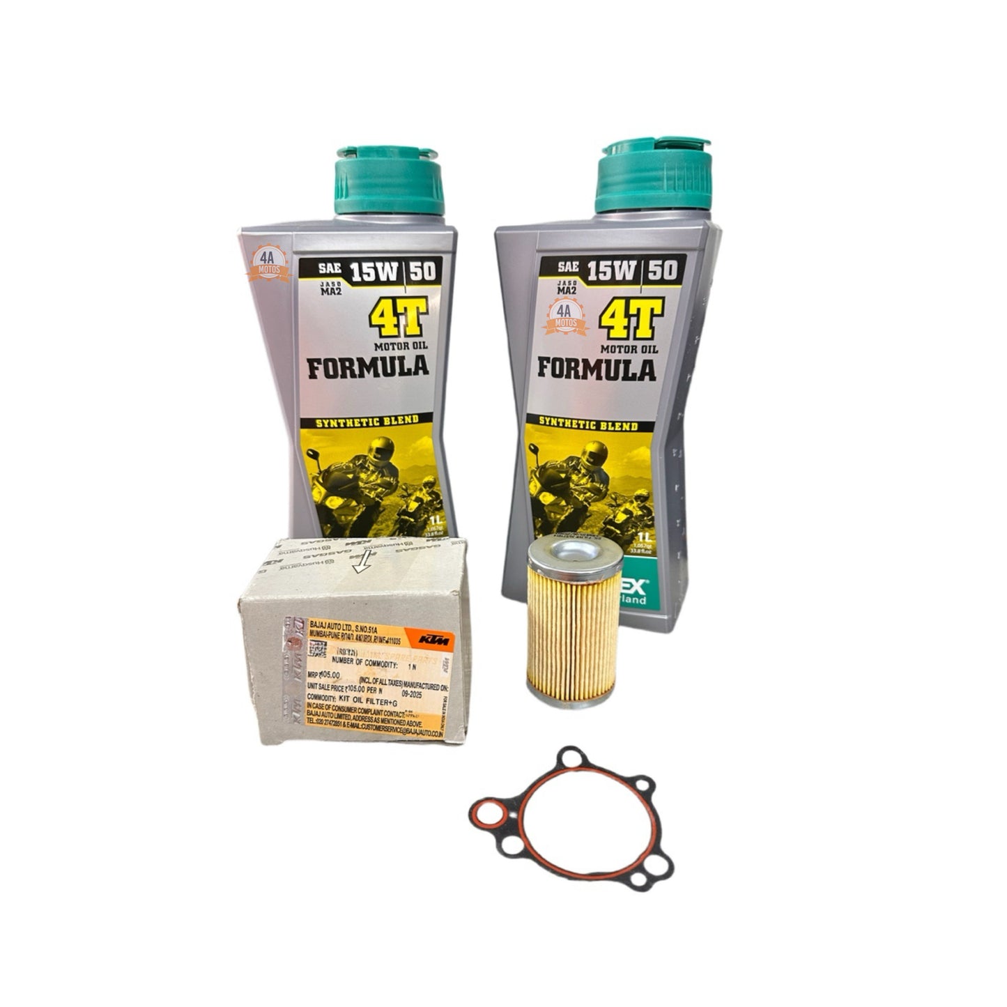 Combo*2 Aceite Motorex Formula 15w50 + Filtro Aceite 390 G3