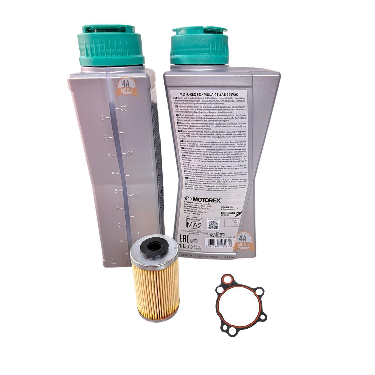 Combo*2 Aceite Motorex Formula 15w50 + Filtro Aceite 390 G3