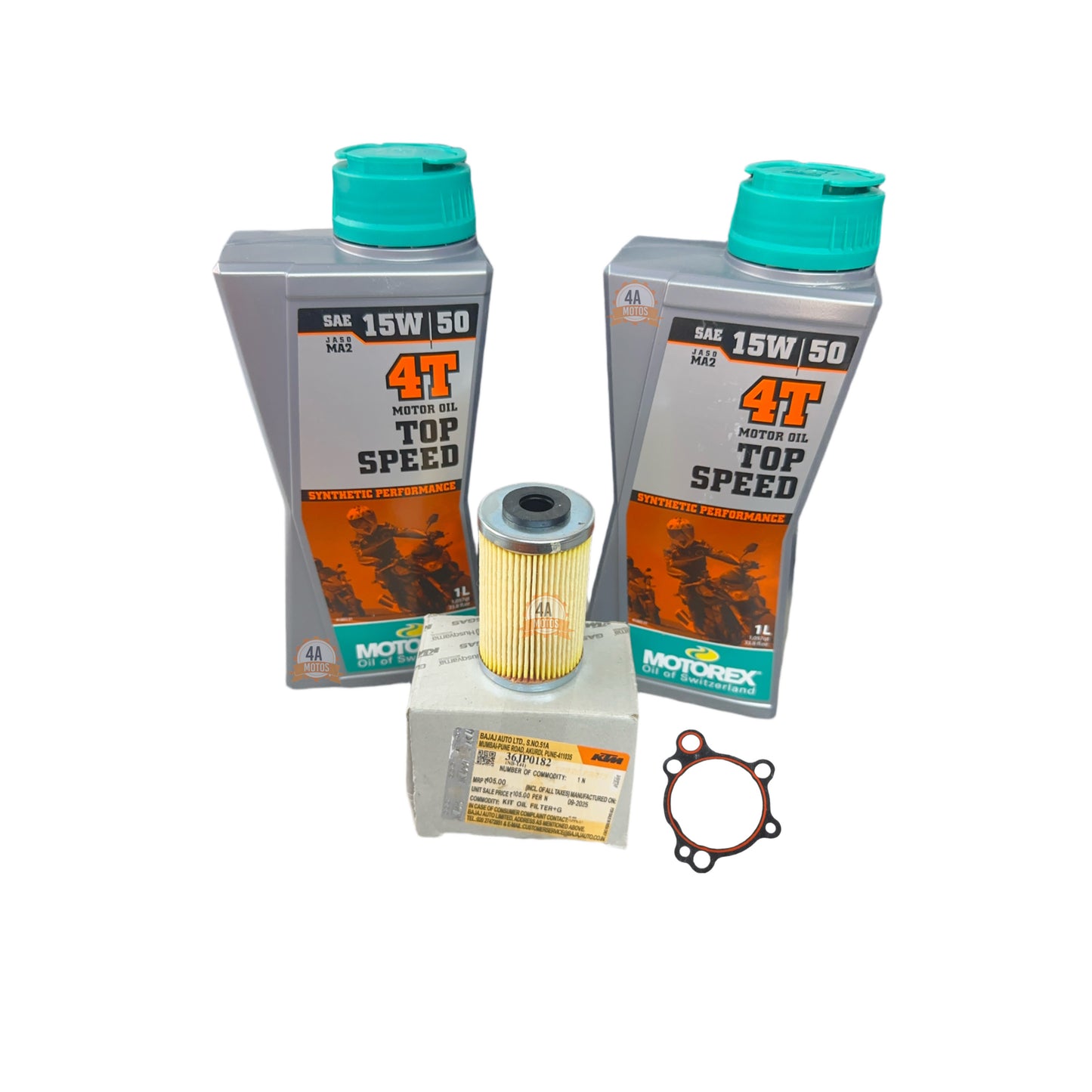 2 Aceite Motorex Top Speed 15w50 + Filtro Aceite 390 G3