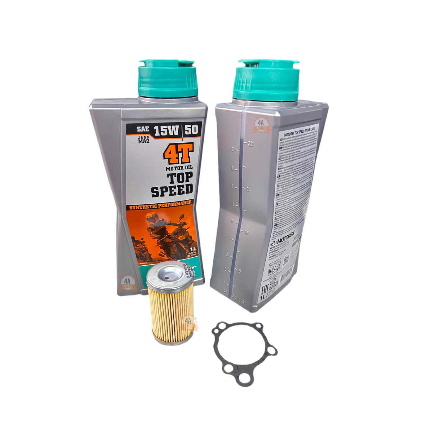 2 Aceite Motorex Top Speed 15w50 + Filtro Aceite 390 G3