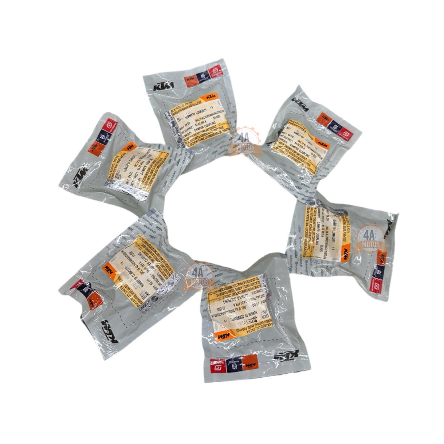 Kit Cauchos Antivibrante Campana Sproket Ktm 200/250/390 6h