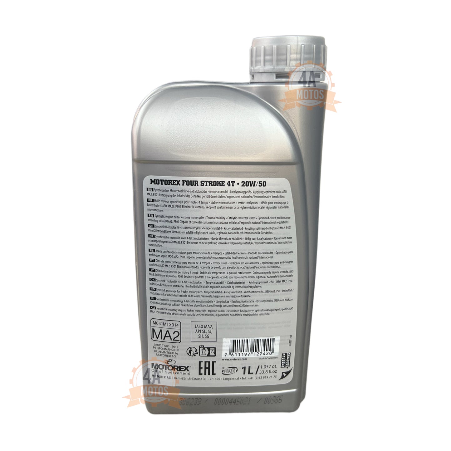Aceite Four Stroke Motorex 20w50 1 Litro
