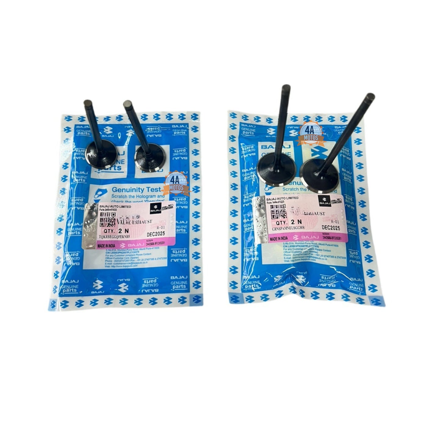 Kit Valvulas Admision Y Escape Dominar 250 Original
