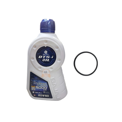 Aceite Bajaj 20w50 Semi-sintetico 1.2 Litros + Oring Aceite