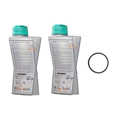 Aceite Top Speed Motorex 15w50 Combo * 2 + Oring Aceite