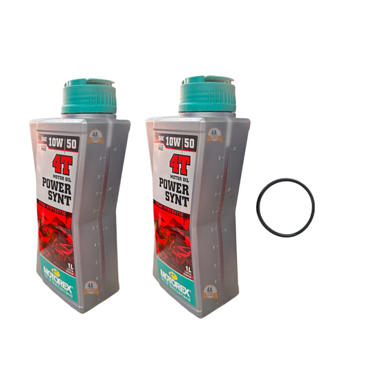 Aceite Power Sytn Motorex 10w50 Combo * 2 + Oring Aceite