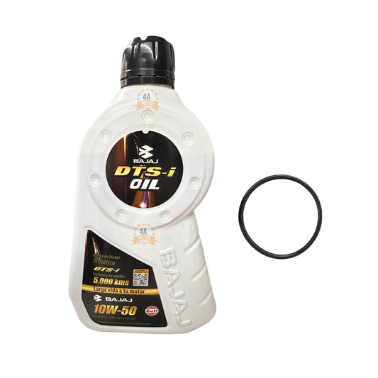 Aceite Bajaj Sintetico 10w50 1 Litro + Oring Aceite