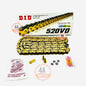 Cadena Did Gold 520 V0 X 120 Reforzada Kawasaki 250/300/400