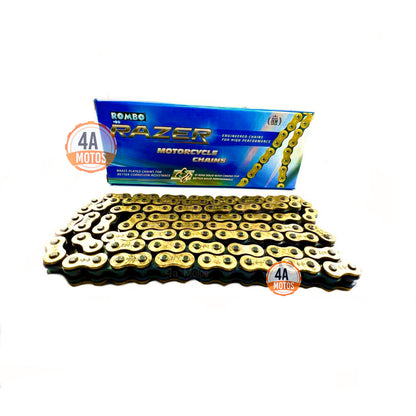 Cadena Tvs Apache 200 Dorada Reforzada O'ring