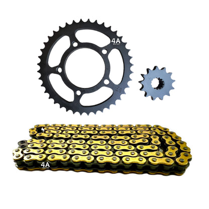 Kit De Arrastre Gixxer 250 Reforzado Cadena Did Dorada Gold