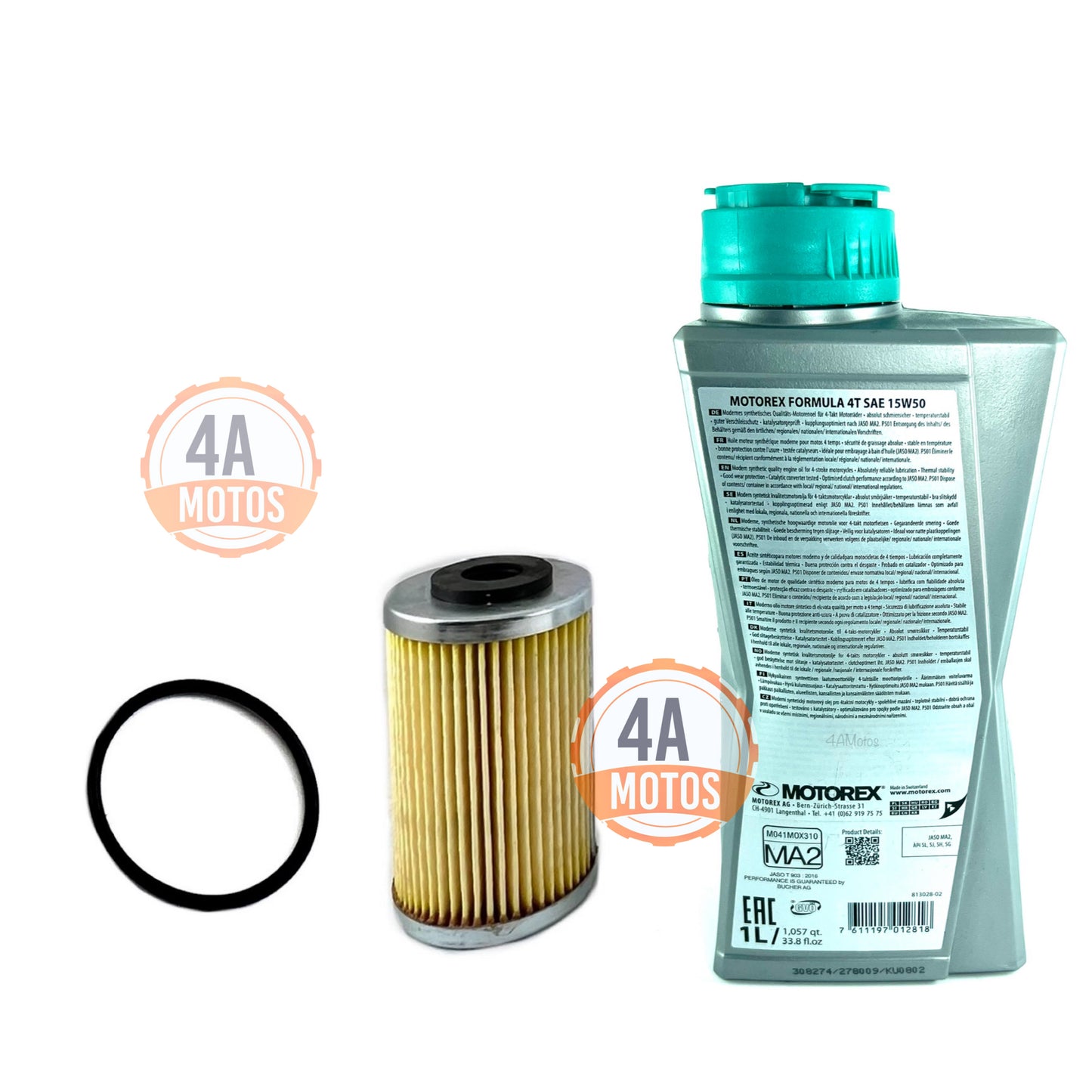 Aceite Motorex Formula 15w50 + Filtro Aceite Original +oring