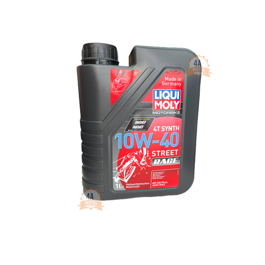 Aceite Sintetico Liqui Moly 4t 10w40 Street Race - 1 Litro
