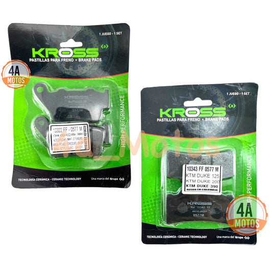 Juego Pastillas Kross Husqvarna Svartpilen 200