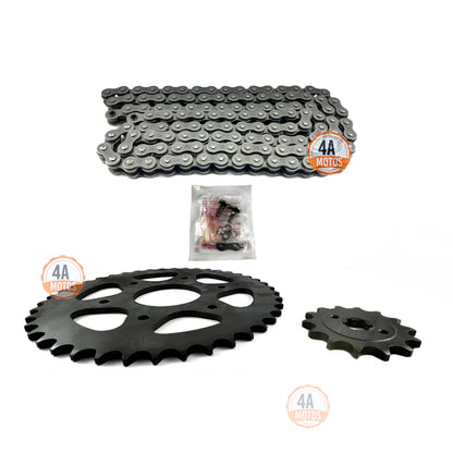 Kit Arrastre Ktm Duke 200 6h Hindú  Con Cadena Did Natural