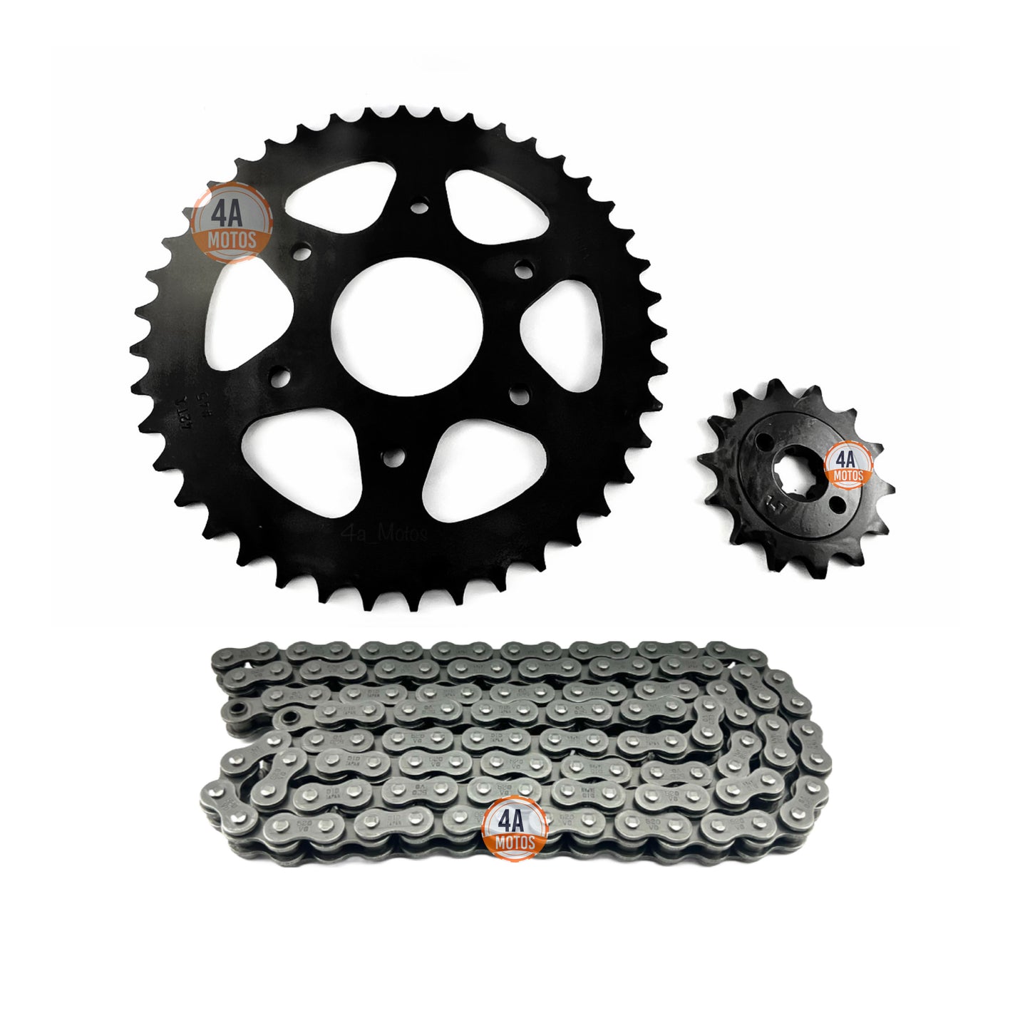 Kit Arrastre Ktm Duke 200 6h Hindú  Con Cadena Did Natural