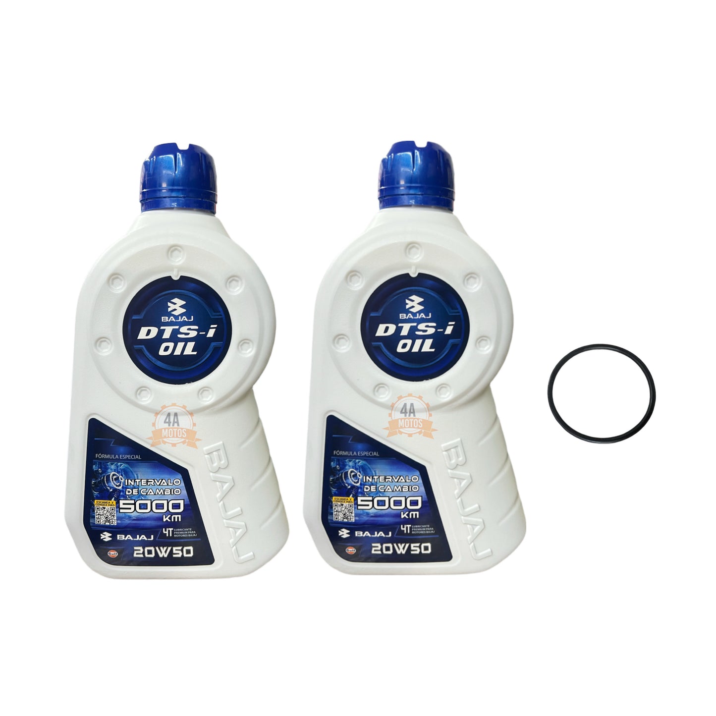 Aceite Bajaj 20w50 1.2 Litro Combo *2 + Oring Aceite