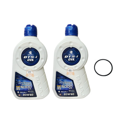 Aceite Bajaj 20w50 1.2 Litro Combo *2 + Oring Aceite