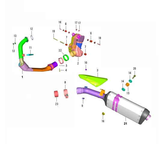 Empaque Conector Salida Ktm Adventure 250 / 390